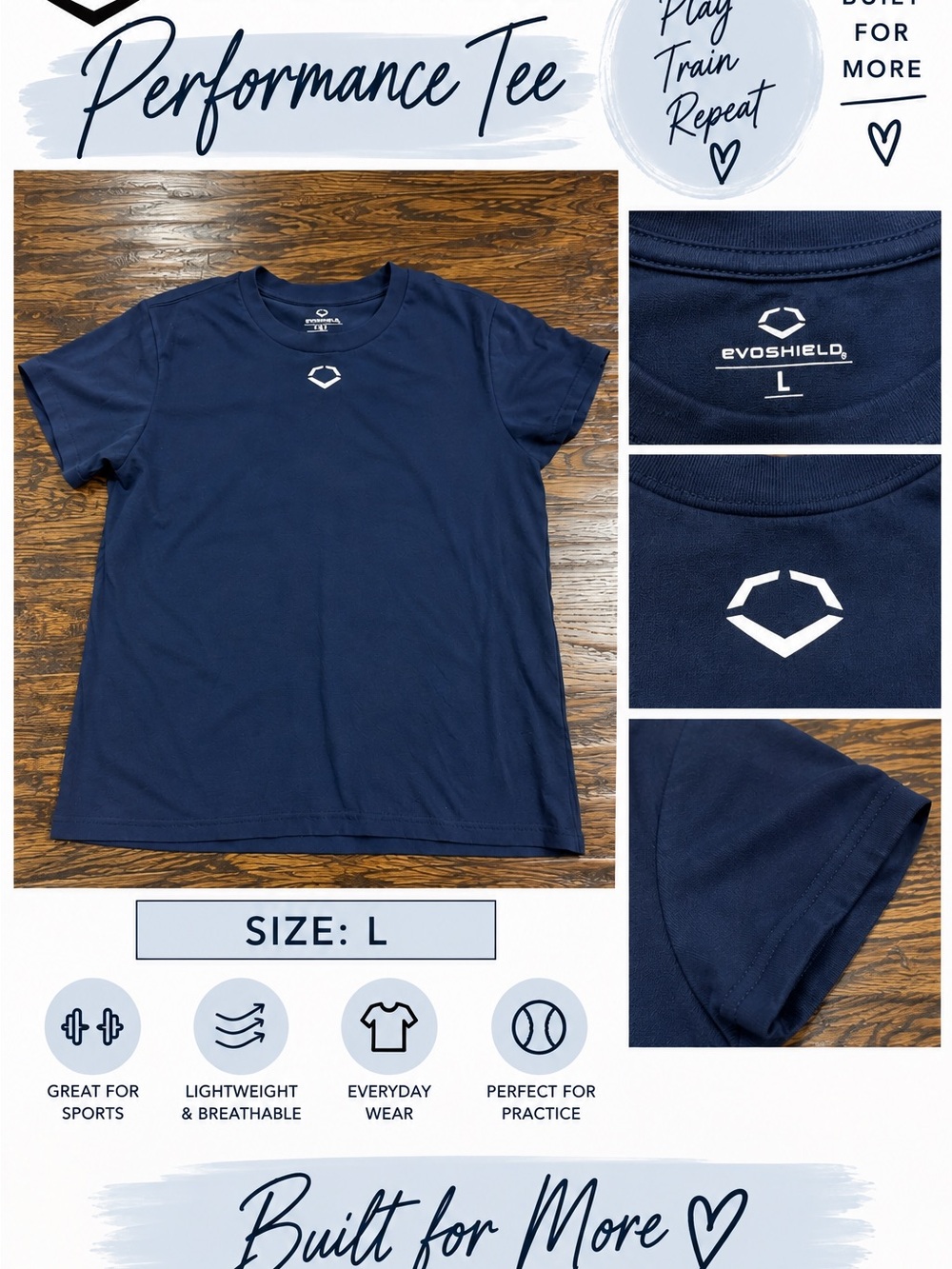 EvoShield Women's Navy Performance Crop Top